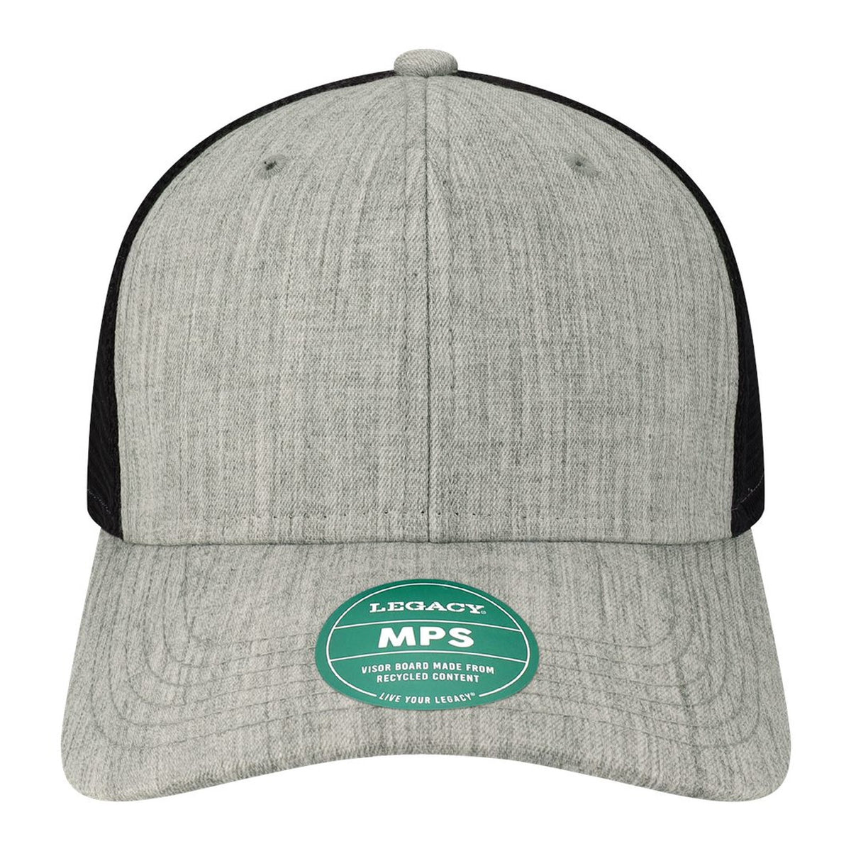 Custom - Legacy MPS Mid-Pro Snapback Trucker - Melange Grey/Black