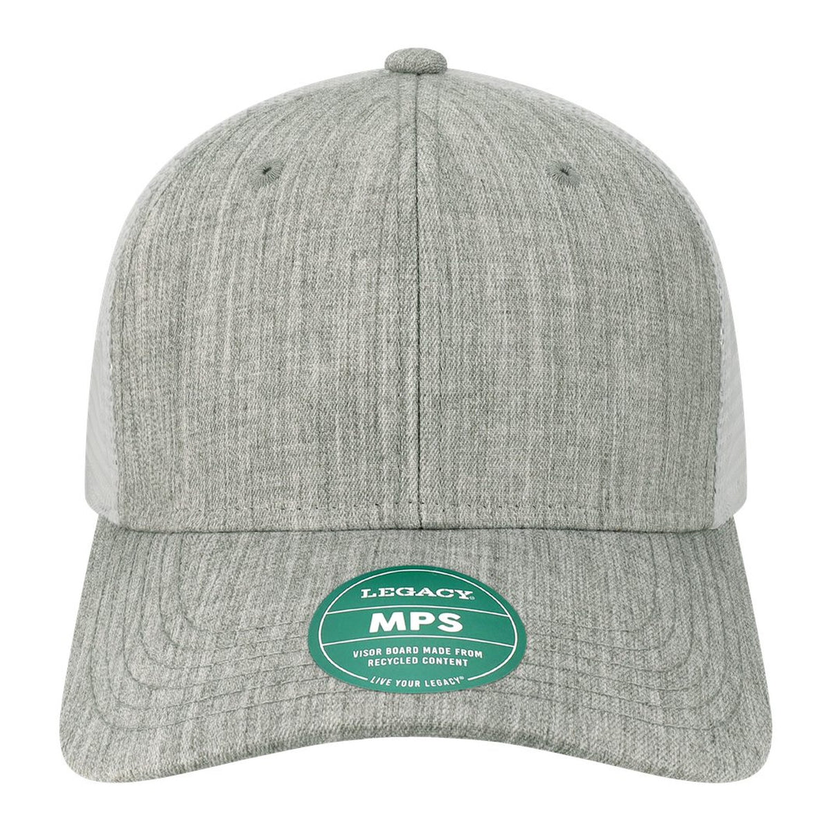 Custom - Legacy MPS Mid-Pro Snapback Trucker - Melange Grey/White