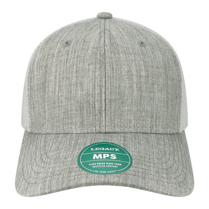 Custom - Legacy MPS Mid-Pro Snapback Trucker - Melange Grey/White