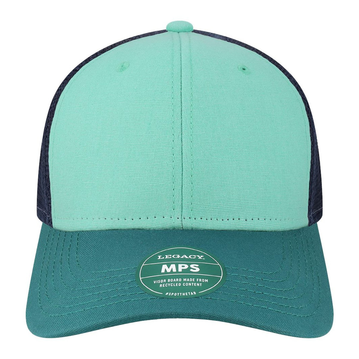 Custom - Legacy MPS Mid-Pro Snapback Trucker - Mint/Marine/Navy