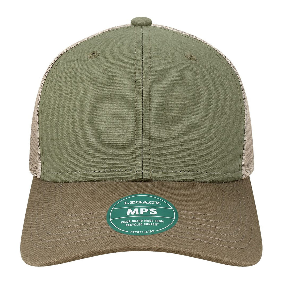 Custom - Legacy MPS Mid-Pro Snapback Trucker - Olive/Dark Olive/Dark Khaki