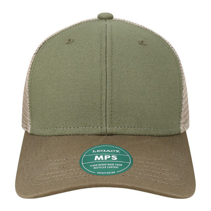 Custom - Legacy MPS Mid-Pro Snapback Trucker - Olive/Dark Olive/Dark Khaki