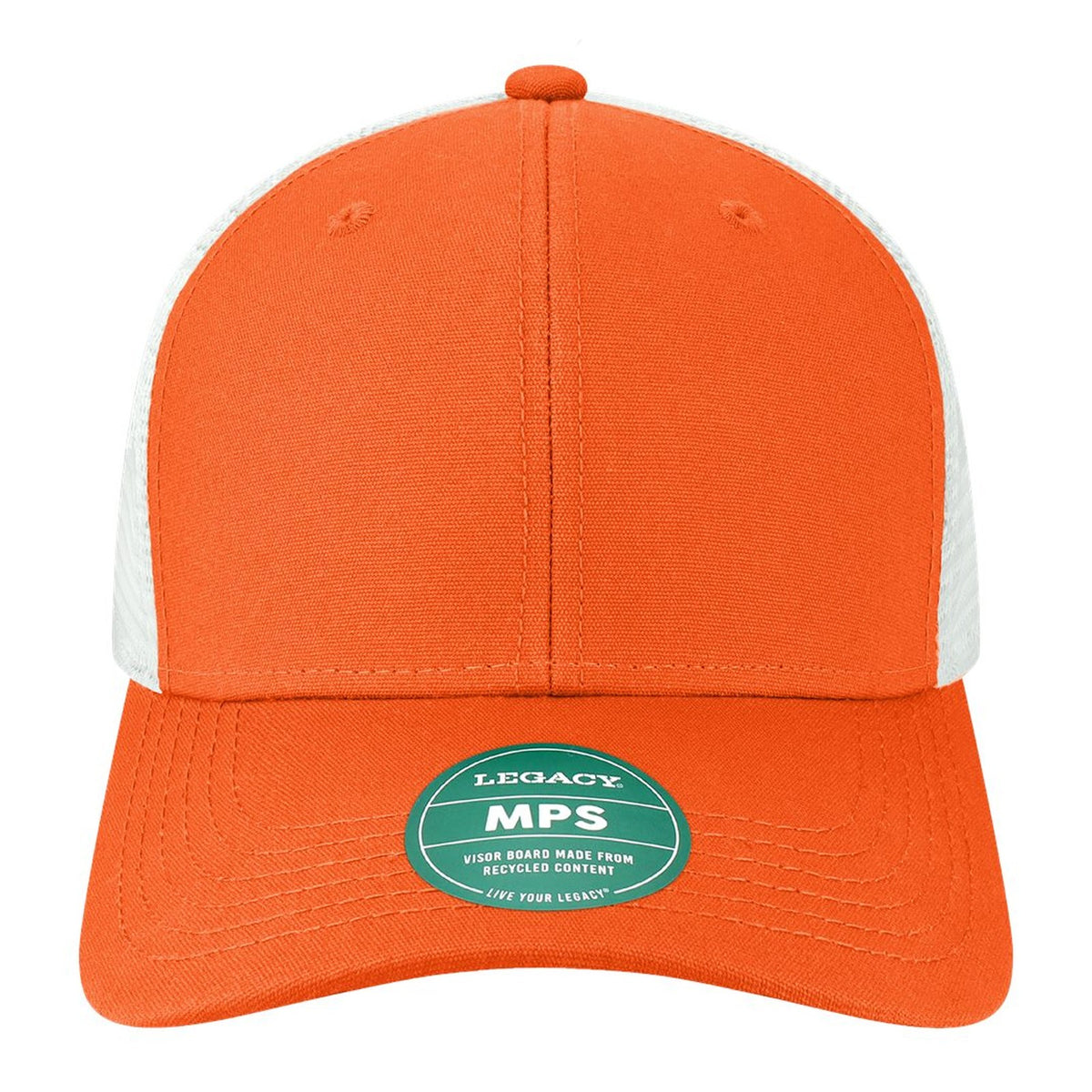Custom - Legacy MPS Mid-Pro Snapback Trucker - Orange/White