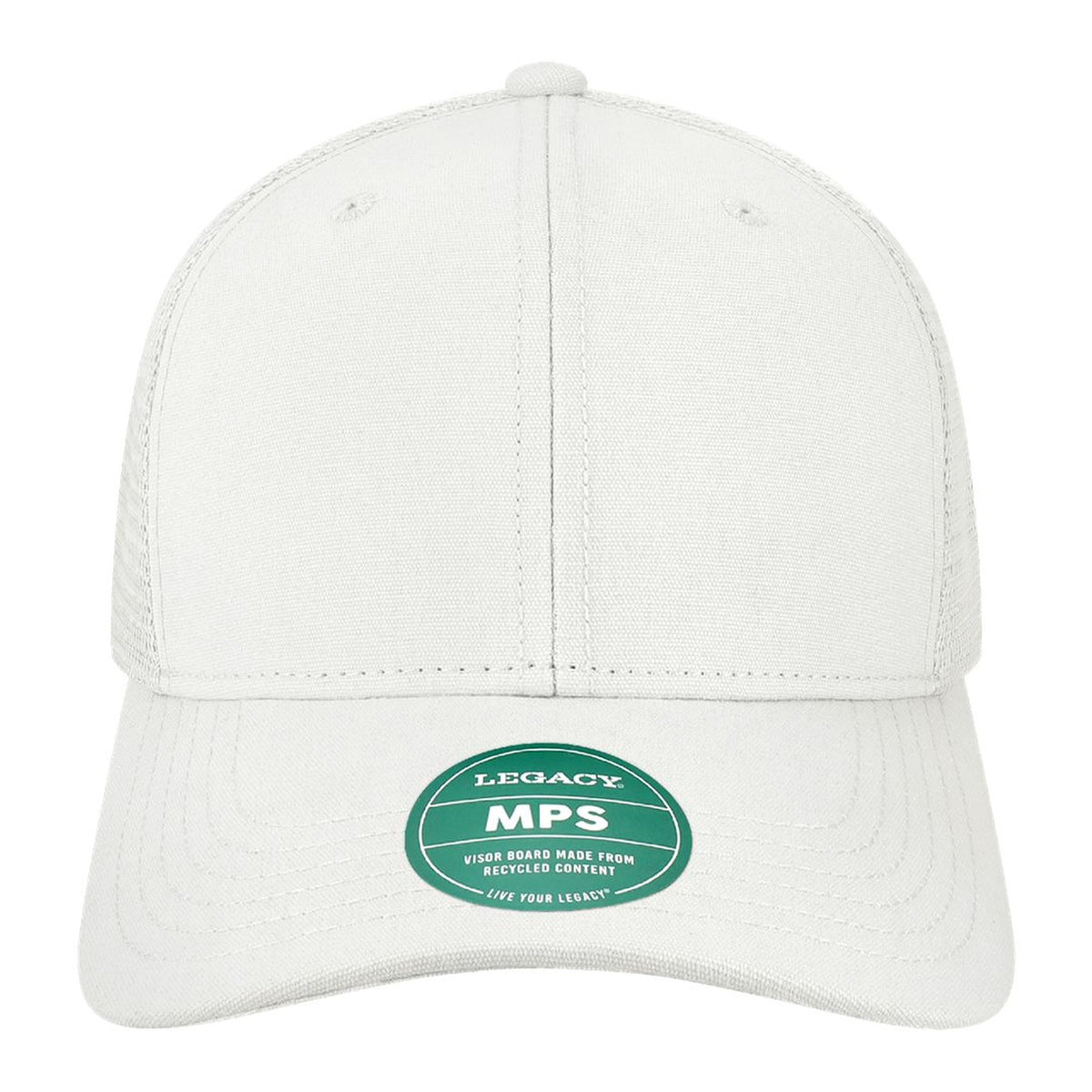 Custom - Legacy MPS Mid-Pro Snapback Trucker - White