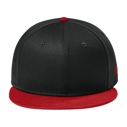 Custom - New Era NE400 9FIFTY Flat Bill Snapback - Black/Scarlet