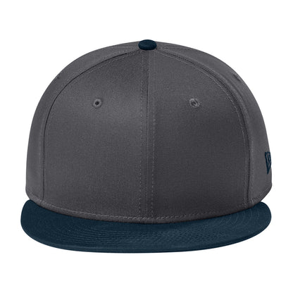 Custom - New Era NE400 9FIFTY Flat Bill Snapback - Charcoal/Deep Navy