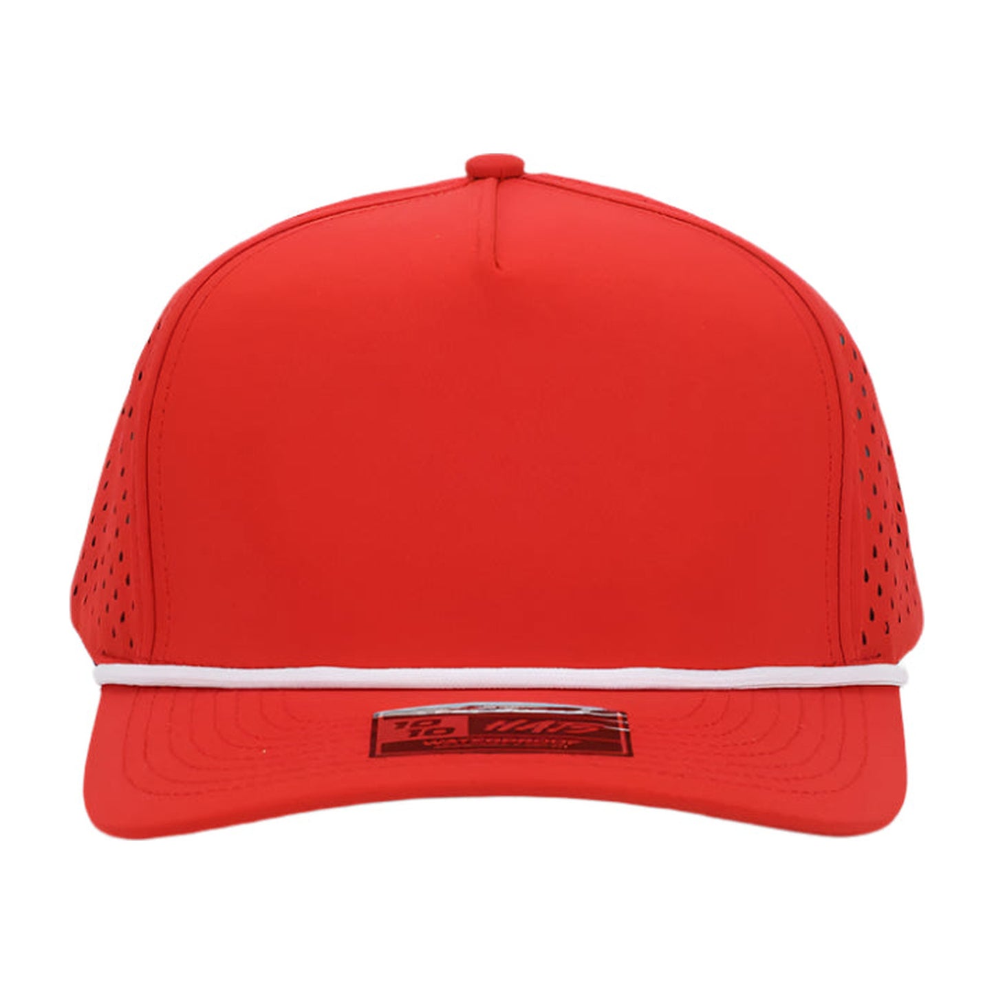 5-panel rope hat — red front
